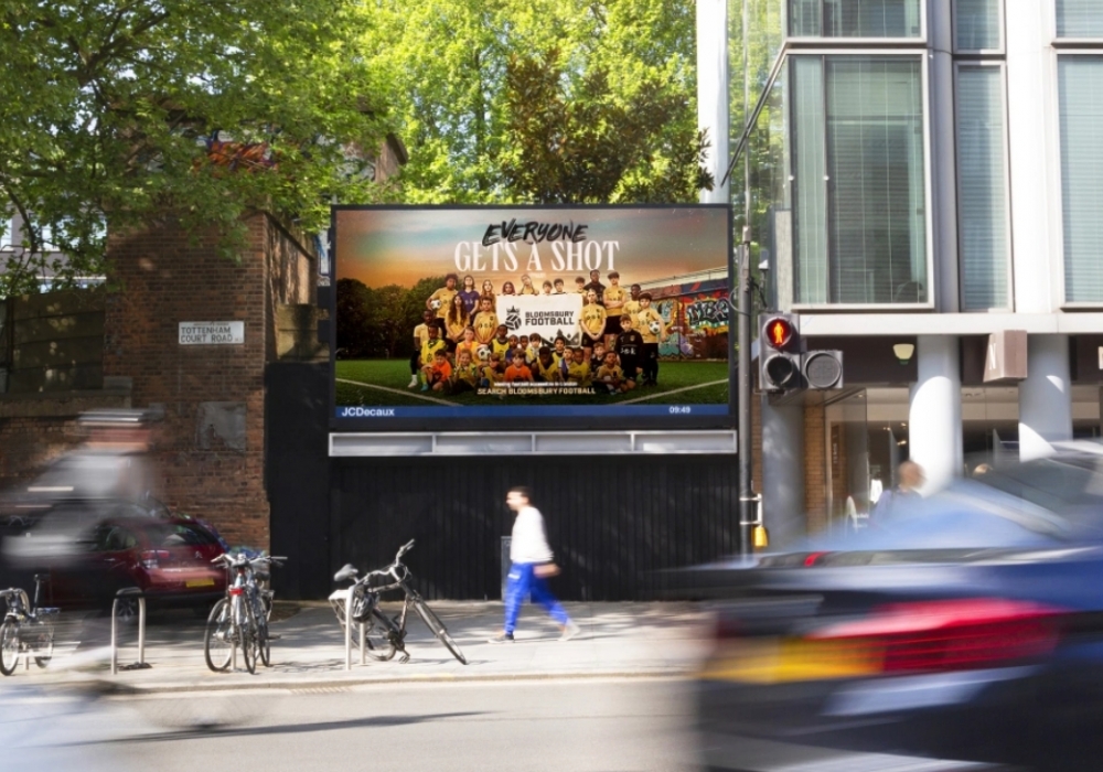 Bloomsbury Football launch OOH campaign with JCDecaux Community Channel