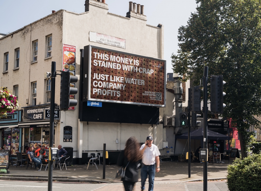 River Action unveils provocative ‘Pooster’ to expose water companies profiting while poisoning our water