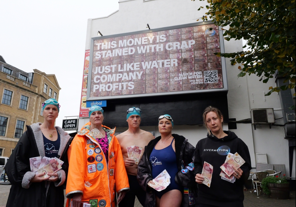 River Action unveils provocative ‘Pooster’ to expose water companies profiting while poisoning our water