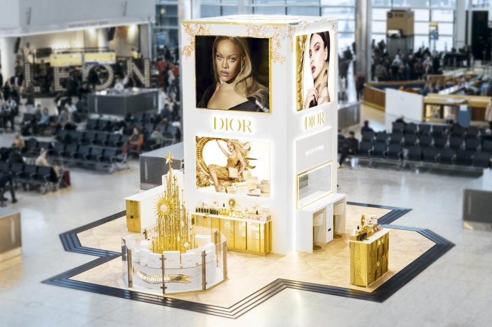 The Dior Ball of Dreams invites Heathrow passengers on a lavish journey