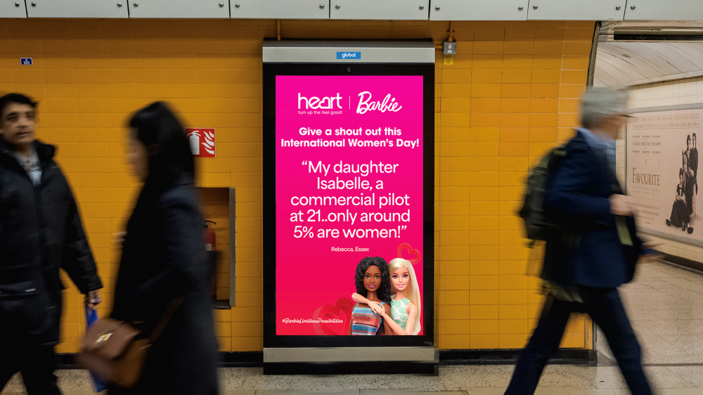 Barbie teams up with Heart to celebrate International Women’s Day