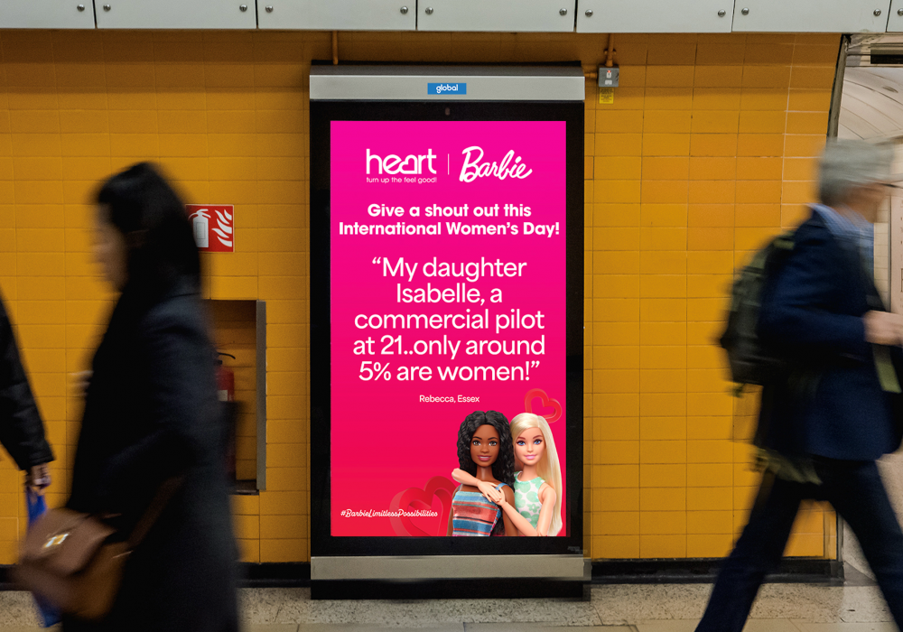 Barbie teams up with Heart to celebrate International Women’s Day